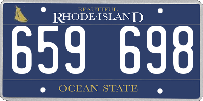 RI license plate 659698