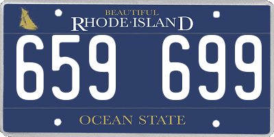 RI license plate 659699