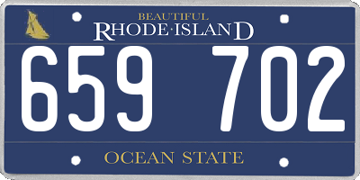 RI license plate 659702