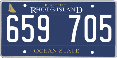 RI license plate 659705