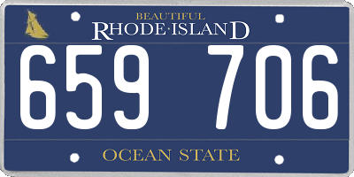 RI license plate 659706