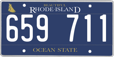 RI license plate 659711
