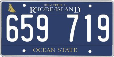 RI license plate 659719