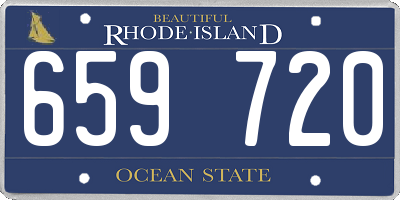 RI license plate 659720