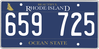 RI license plate 659725
