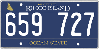 RI license plate 659727