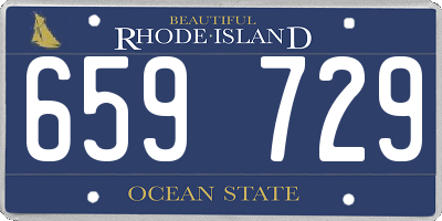 RI license plate 659729