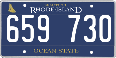RI license plate 659730