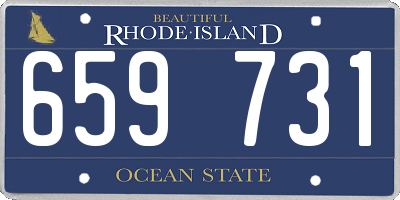 RI license plate 659731