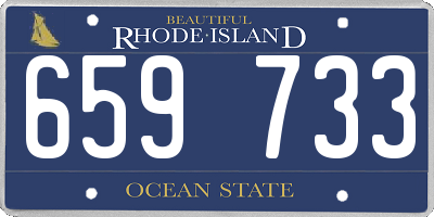 RI license plate 659733