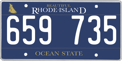 RI license plate 659735