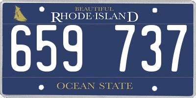 RI license plate 659737