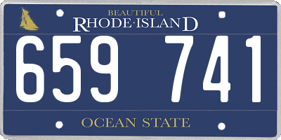 RI license plate 659741