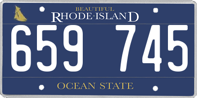 RI license plate 659745