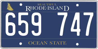 RI license plate 659747
