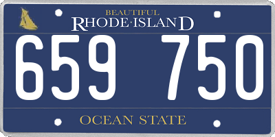 RI license plate 659750