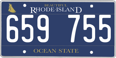 RI license plate 659755