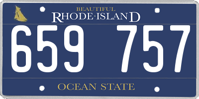 RI license plate 659757
