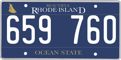 RI license plate 659760