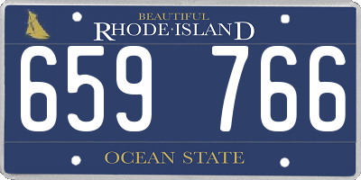 RI license plate 659766