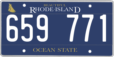 RI license plate 659771