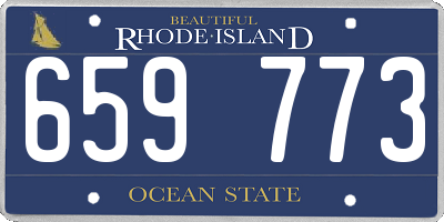 RI license plate 659773