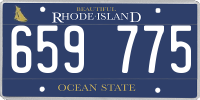 RI license plate 659775