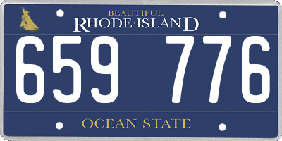 RI license plate 659776
