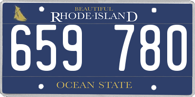 RI license plate 659780