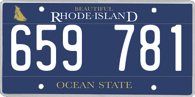 RI license plate 659781