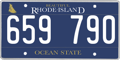 RI license plate 659790