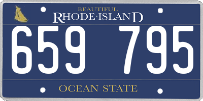 RI license plate 659795