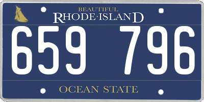 RI license plate 659796