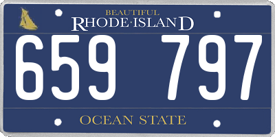 RI license plate 659797