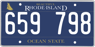 RI license plate 659798