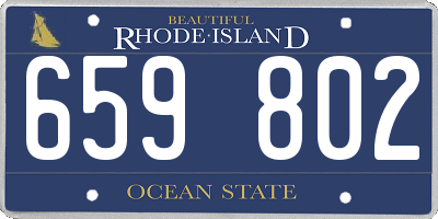 RI license plate 659802