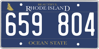 RI license plate 659804