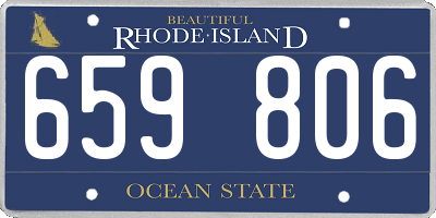 RI license plate 659806