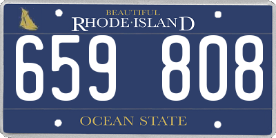 RI license plate 659808