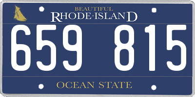 RI license plate 659815