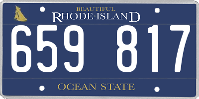 RI license plate 659817