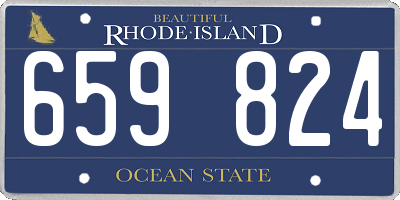 RI license plate 659824