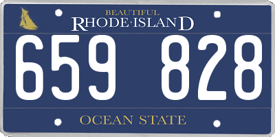 RI license plate 659828