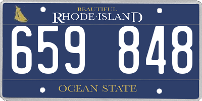 RI license plate 659848