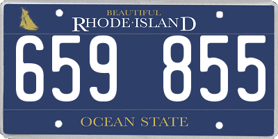 RI license plate 659855