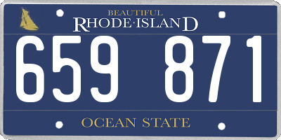 RI license plate 659871