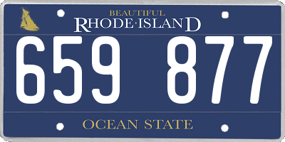 RI license plate 659877