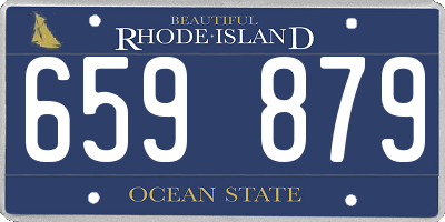 RI license plate 659879