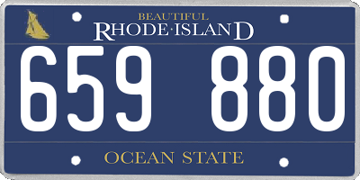 RI license plate 659880