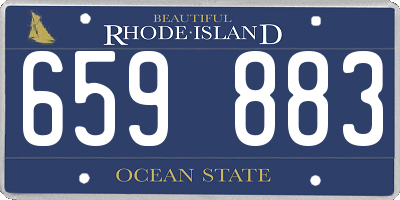 RI license plate 659883